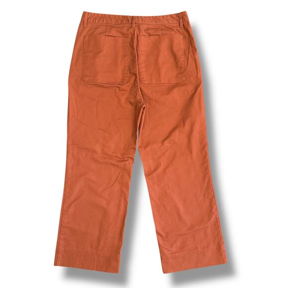 Backcountry Women’s Pants Rust Orange Straight Leg Cotton Blend Size 12 - Picture 7 of 9